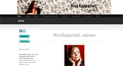 Desktop Screenshot of ninakopparhed.com