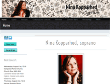 Tablet Screenshot of ninakopparhed.com